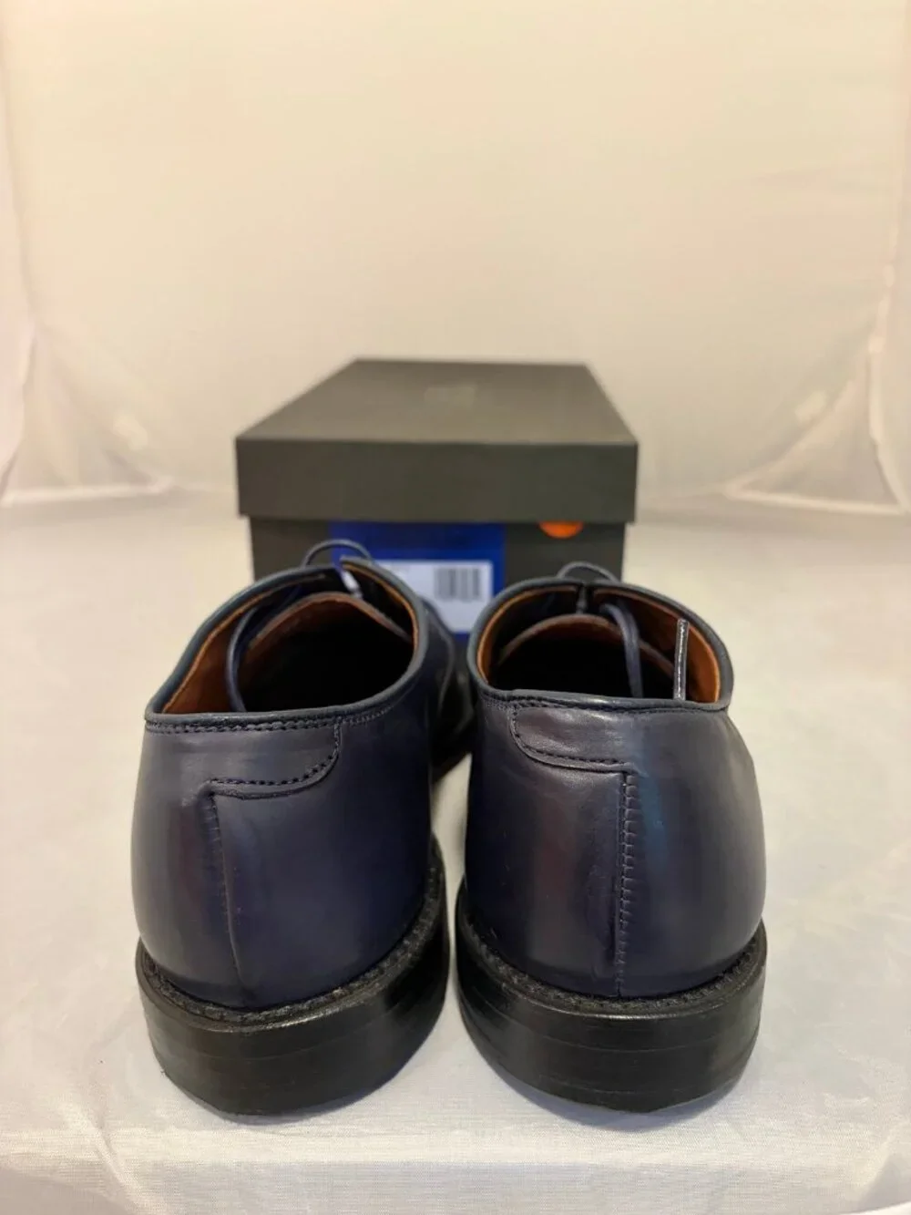 Allen Edmonds Park Avenue LE Navy Leather Mens dress shoes size 9.5 6706S F2